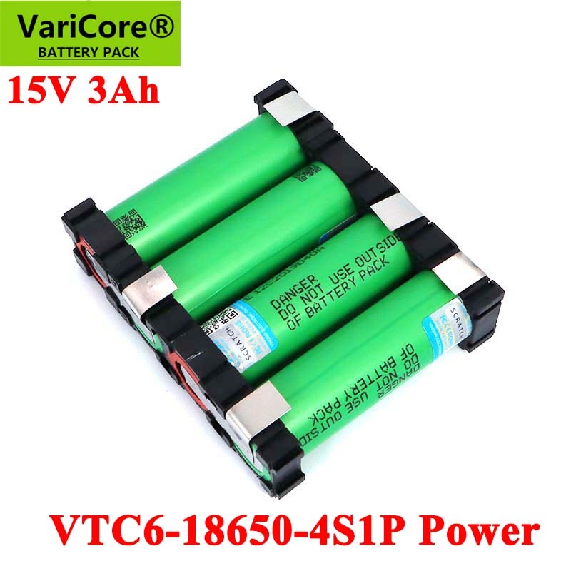 Varicore 18650 VTC6 4S1P 14.4/14.8V 3000Mah 20 Amps 15V 16.8V Voor ...