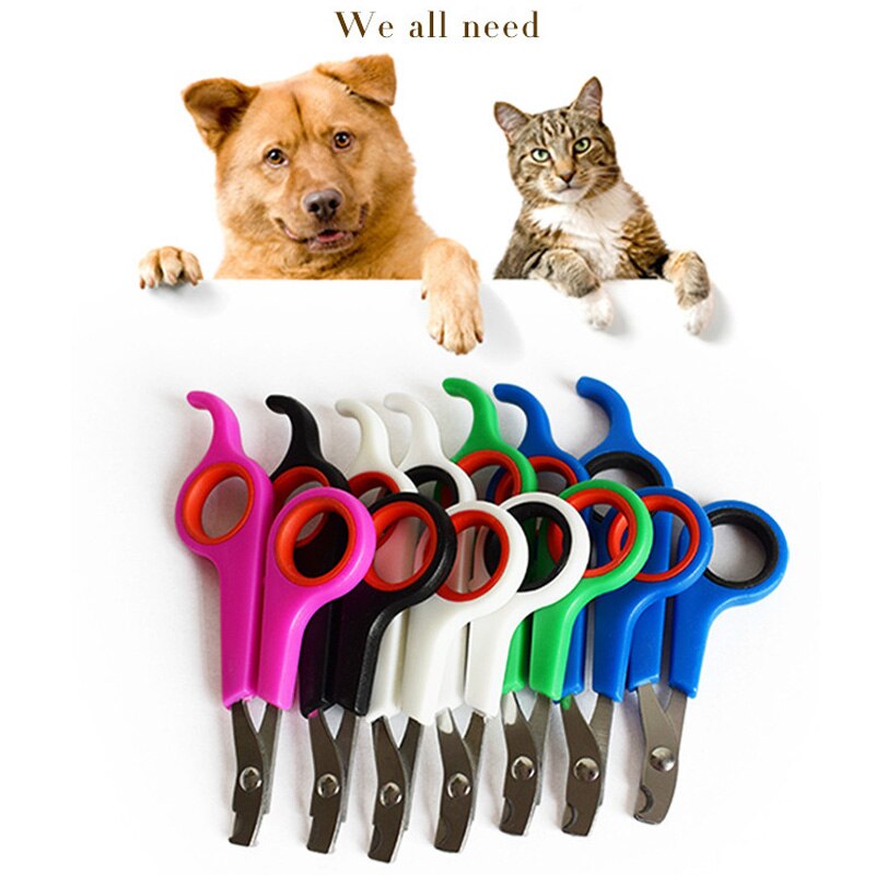 Cortador de garras para perros y Gato, tijeras para cortar uñas, animales, acero inoxidable con cerradura