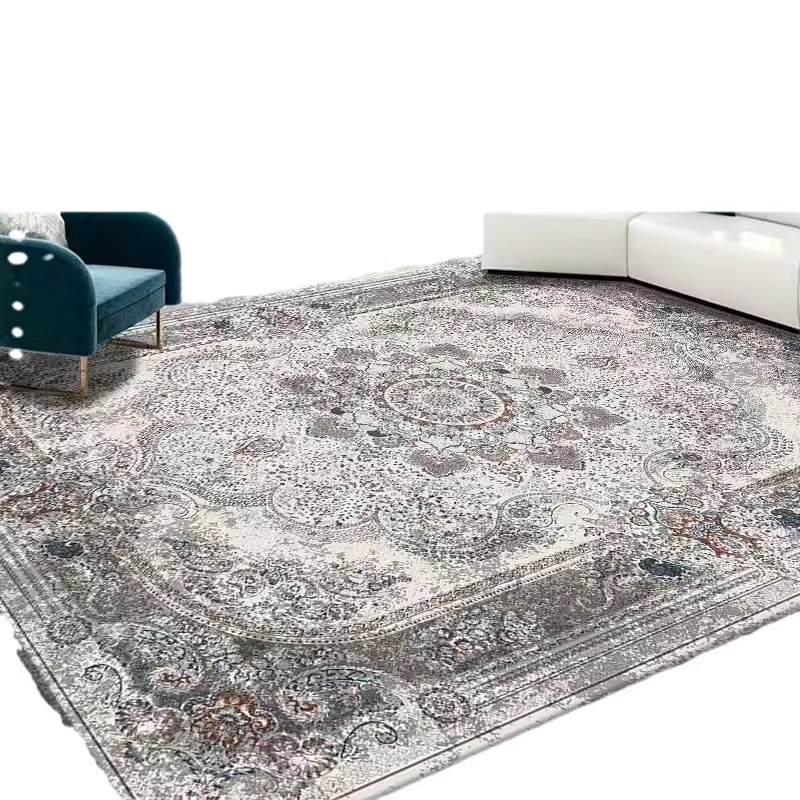 persisch Wohnzimmer Teppich Kristall Samt Sofa Couch tisch Decke retro Schlafzimmer Bettdecke matt großen Raum Teppich