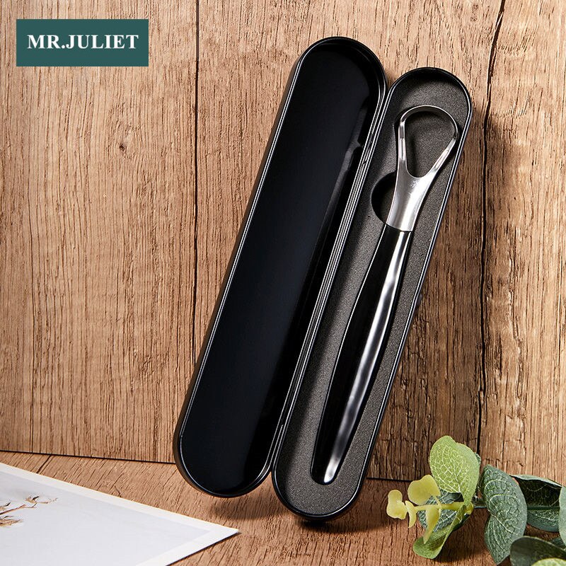 Nettoyeur de langue pour adulte, élimine la mauvaise haleine, odeur buccale, brosse de revêtement de langue, grattoir de langue en acier inoxydable