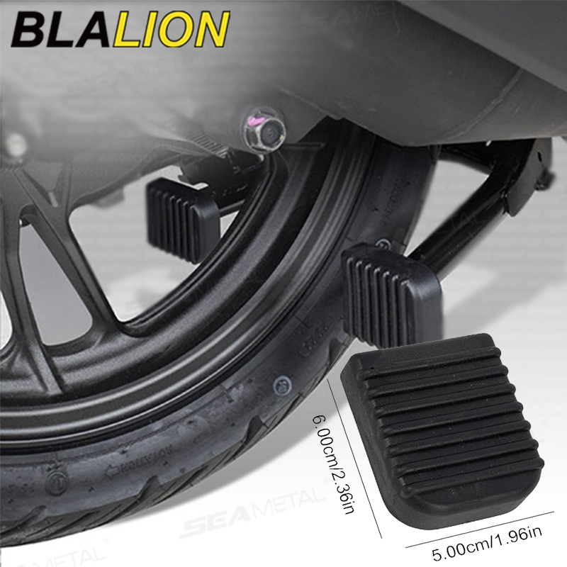 BLALION-almohadilla de soporte para motocicleta, placa de soporte de goma para estacionamiento al aire libre, soporte lateral para pie de motocicleta, almohadilla de soporte