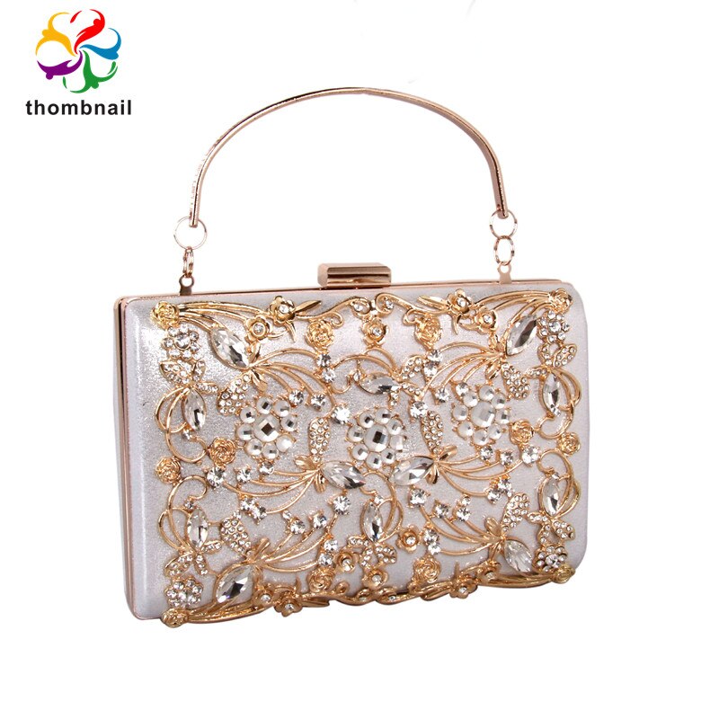 Lustige Tasche Frauen Kristall Diamant Kupplung Abend Taschen Damen Cocktail Party Geldbörsen Handtaschen Hochzeit Luxus Tasche: Silber-