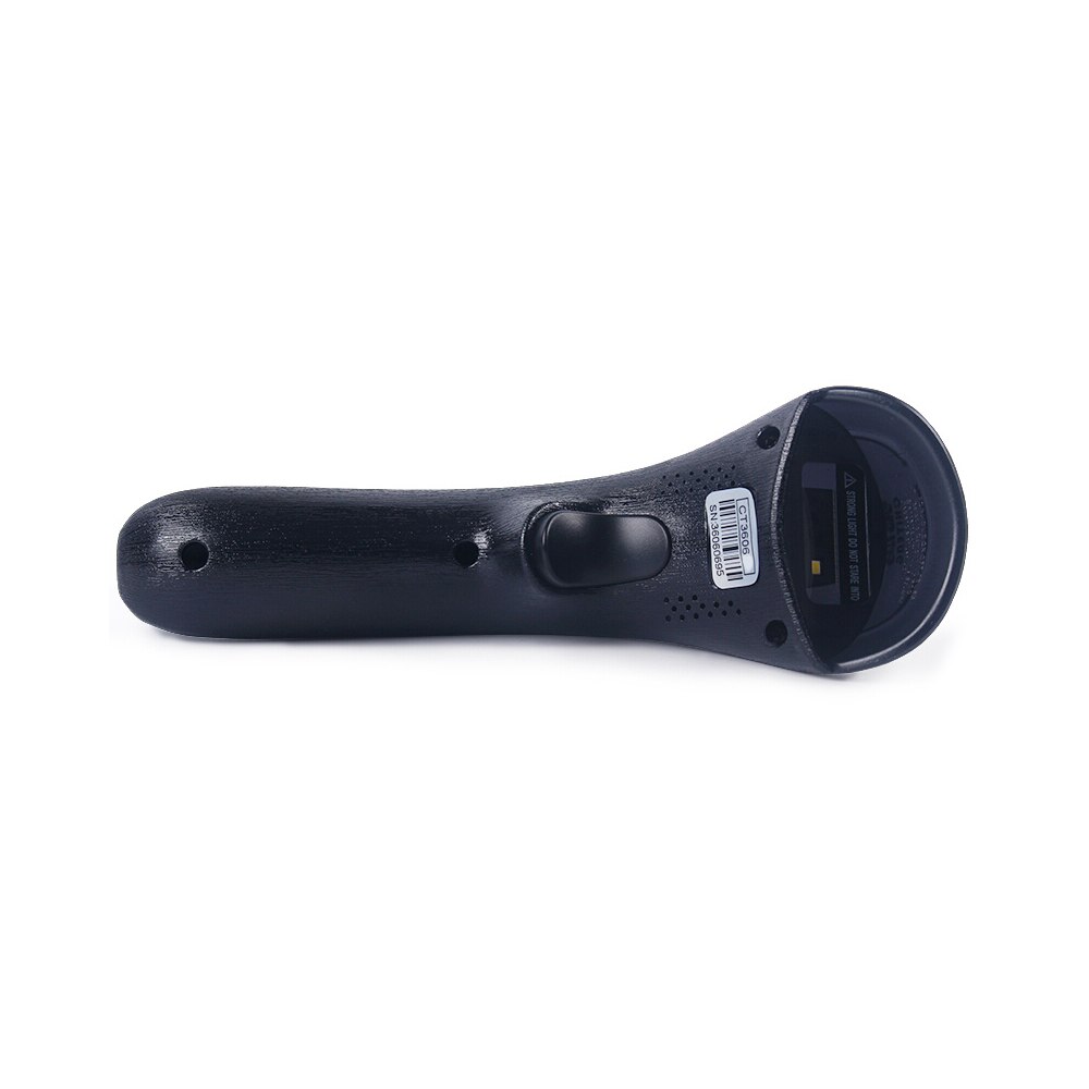 Escáner inalámbrico de código de barras de 2,4G, batería de 1400mAh, código QR 1D y lector de código 2D, modo de escaneo para supermercados/tiendas (negro)