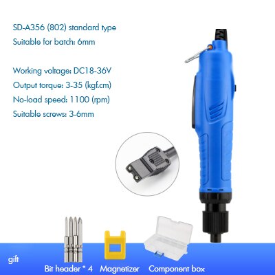 DC18V-36V Power Screwdrivers, Adjustable Torque Electric Screwdriver with Bits, Magnetizer, Component Box for Phone Home Repair: C