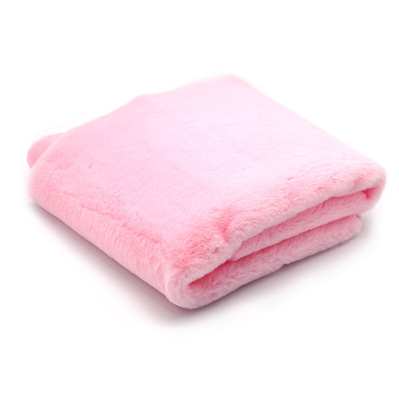 Imitatie Rex Konijnenbont Fluwelen Stof Kat En Hond Nest Pop Sjaal Teller Achtergrond Stof Diy Handgemaakte Zachte Stof 0.5X1.6M: pink