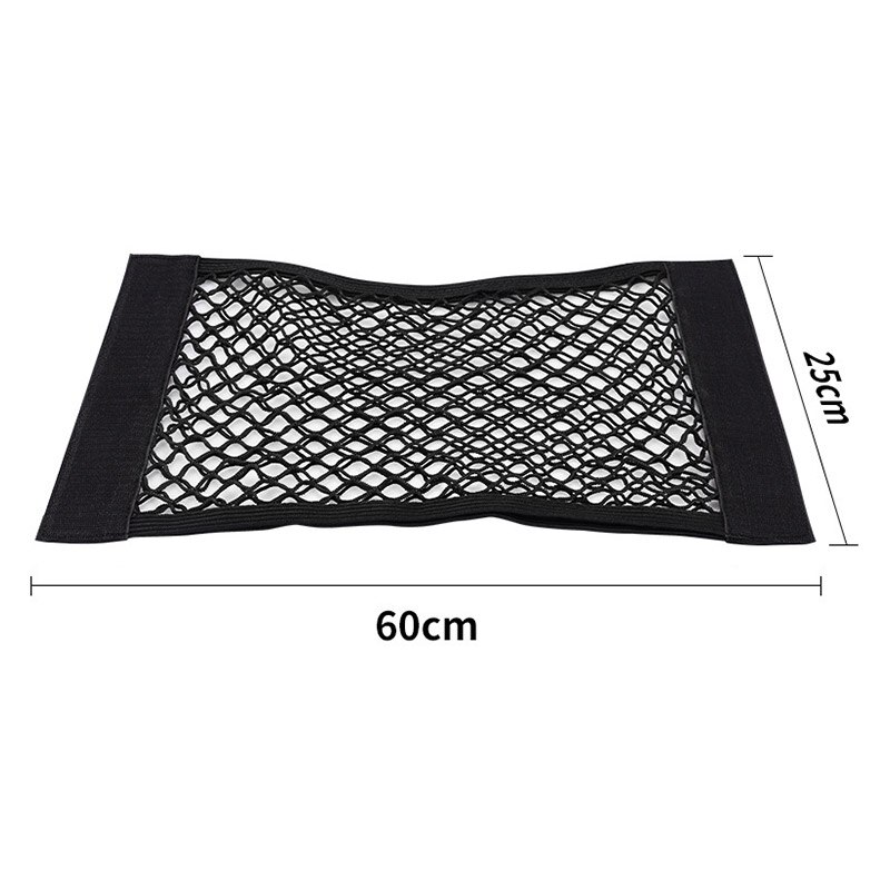 Mesh in trunk organizer car trunk net nylon suv auto cargo storage mesh organizer in bagagerum til biler bagagenet rejser lomme: 60 cm x 25cm