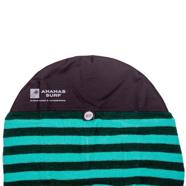 Ananas Surf 9'0 "260 cm Planche De Surf Chaussette 9 pi. Surf Longboard Nez Rond Souple Housse De Protection Extensible en Tricot: Green-Dark green