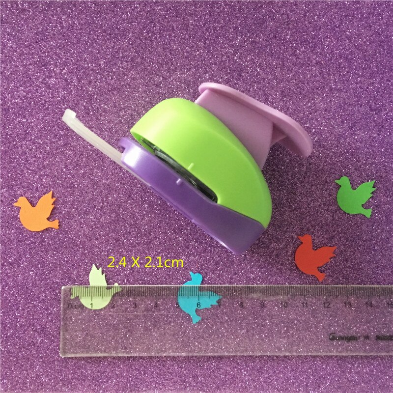 Free Ship 1 inch pigeon shaped EVA foam hole punch bird paper cutter for card handmade DIY scrapbook dove craft punch machine
