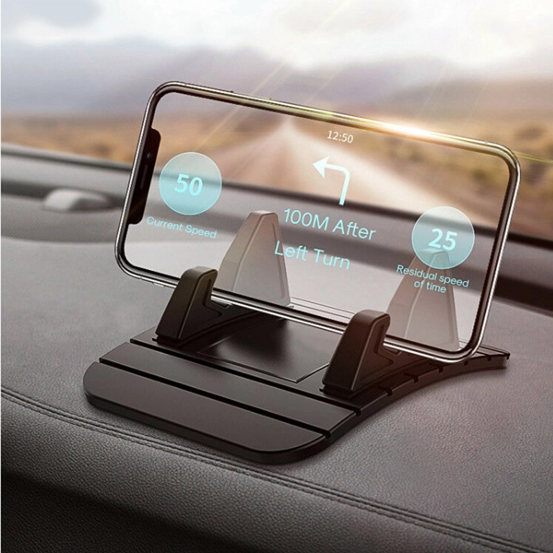 Universele Auto Telefoon Houder 360 Graden Rotatie Mobiele Mobiele Telefoon Desktop Stand Antislip Zachte Siliconen Houder Voor Telefoon In Auto