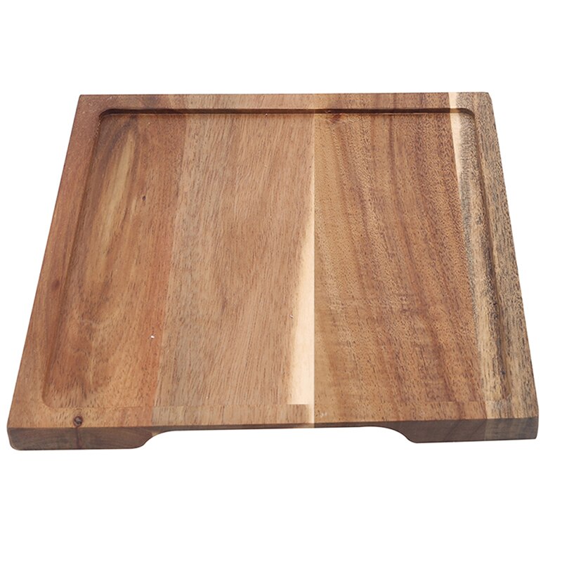 Wood Snack Disc Wood Tray Black Slate Bread Plate Lovesickness Wooden Plate Western-style Japanese Food