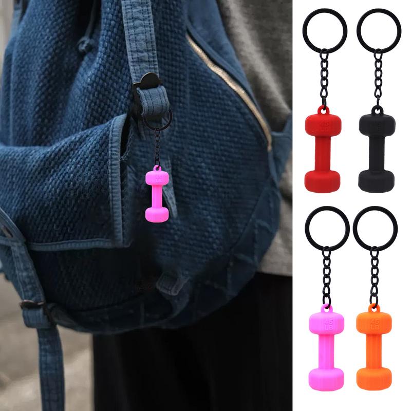 Fitness Key Ring Simulation Dumbbells Keyring Kettlebells Cool Bag Charm Fitness Series Pendant Car Key Ornament