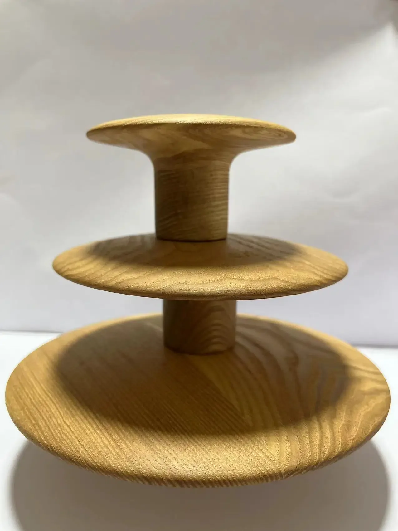 Gancho de madera maciza para colgar ropa con forma de seta, vestíbulo , colgante de pared de salón, gancho circular para ropa, perchas para sombreros