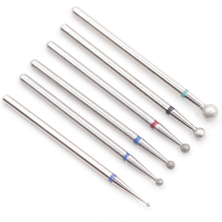 6 Stuks Nail Drill Bit Set Diamond Keramische Nozzle Voor Manicure Elektrische Frees Voor Manicure Machine Frees Voor nail: MULTI