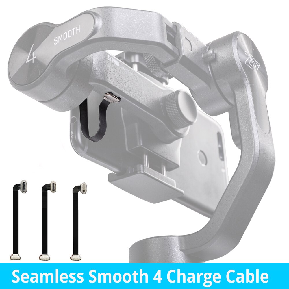 75mm Nahtlose Glatte 4 Ladung Typ C Kabel Mikro USB Kabel für Samsung Huawei Zhiyun Glatte 4