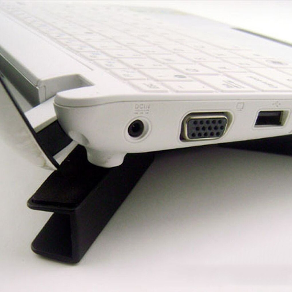Soporte de escritorio para ordenador portátil, ventilador de refrigeración Dual, soporte plegable para estante USB, disipación de calor, color negro