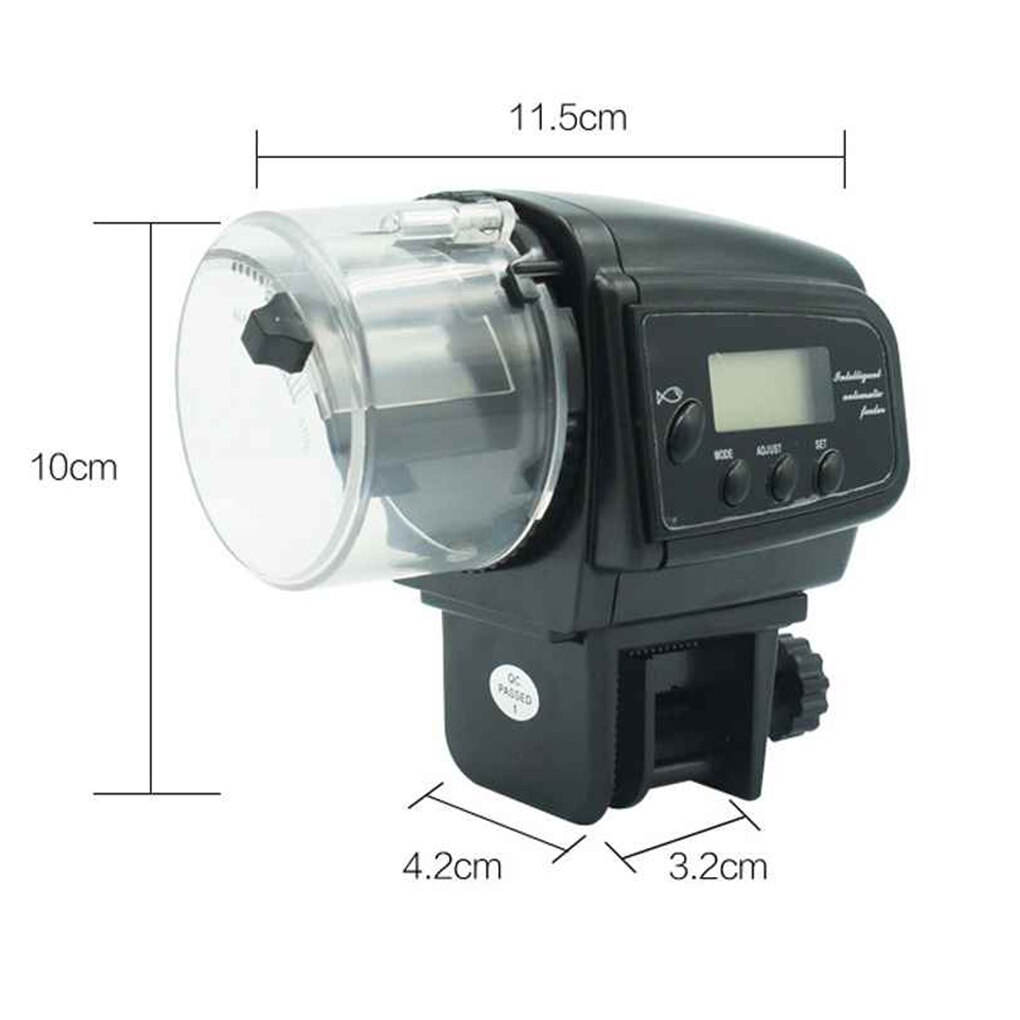 Smart Automatische Feeder Aquarium Fish Tank Vijver Wall Mount Lcd Timing Auto Visvoer Dispenser Aquarium Accessoires: 2