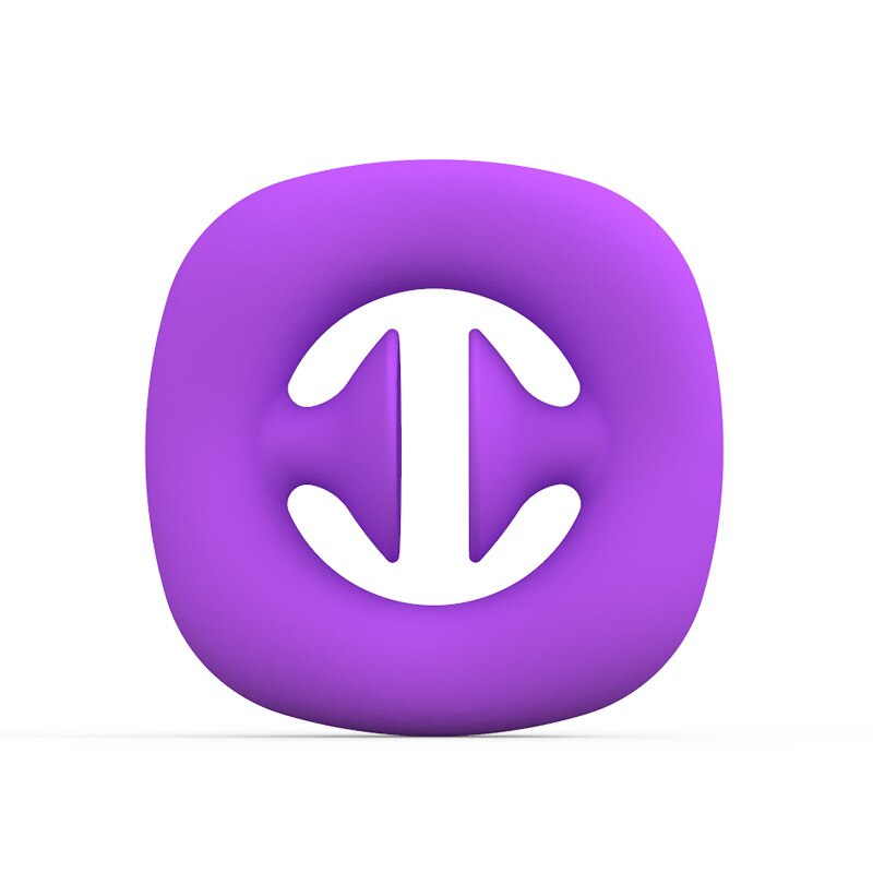 Silicone Adjustable Hand Grip Gripping Ring Finger Forearm Trainer Carpal Expander Muscle Workout Exercise Gym Fitness: purple
