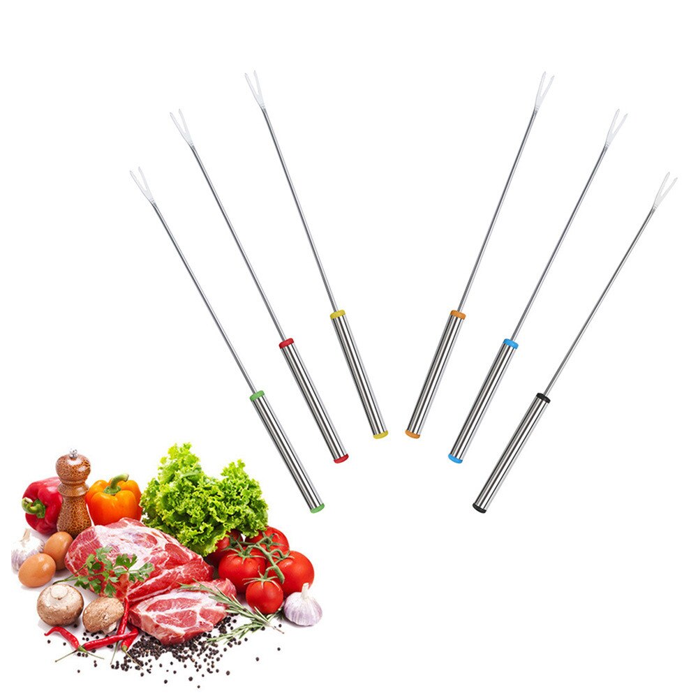 12PCS Corn On The Cob Holders Stainless Steel BBQ Prongs Skewers Forks Party#25