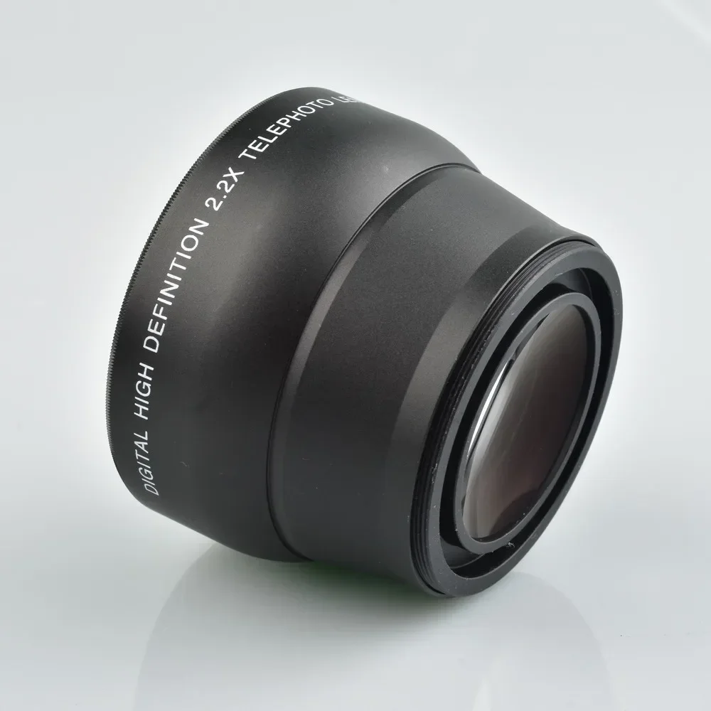 58 mm 2,2 x zusätzliches Telekonverter-Objektiv für Kanon 350D 400D 450D 500D 1000D 550D 600D 1100D 77D Teleobjektiv