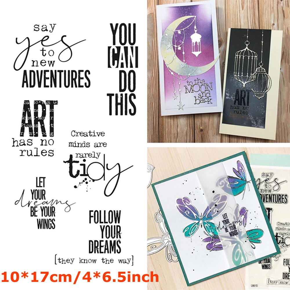 Unique Words Welcome Spring Script Banner Sentence Clear Silicone Stamps Happy Day Wishes Foliage Flower 2022: 10