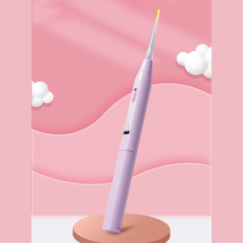 Electric Safety Painless Ear Cleaning Tool for Adults Kids Vacuum Earwax Remover with LED Light Ear Wax Removal Cleaner