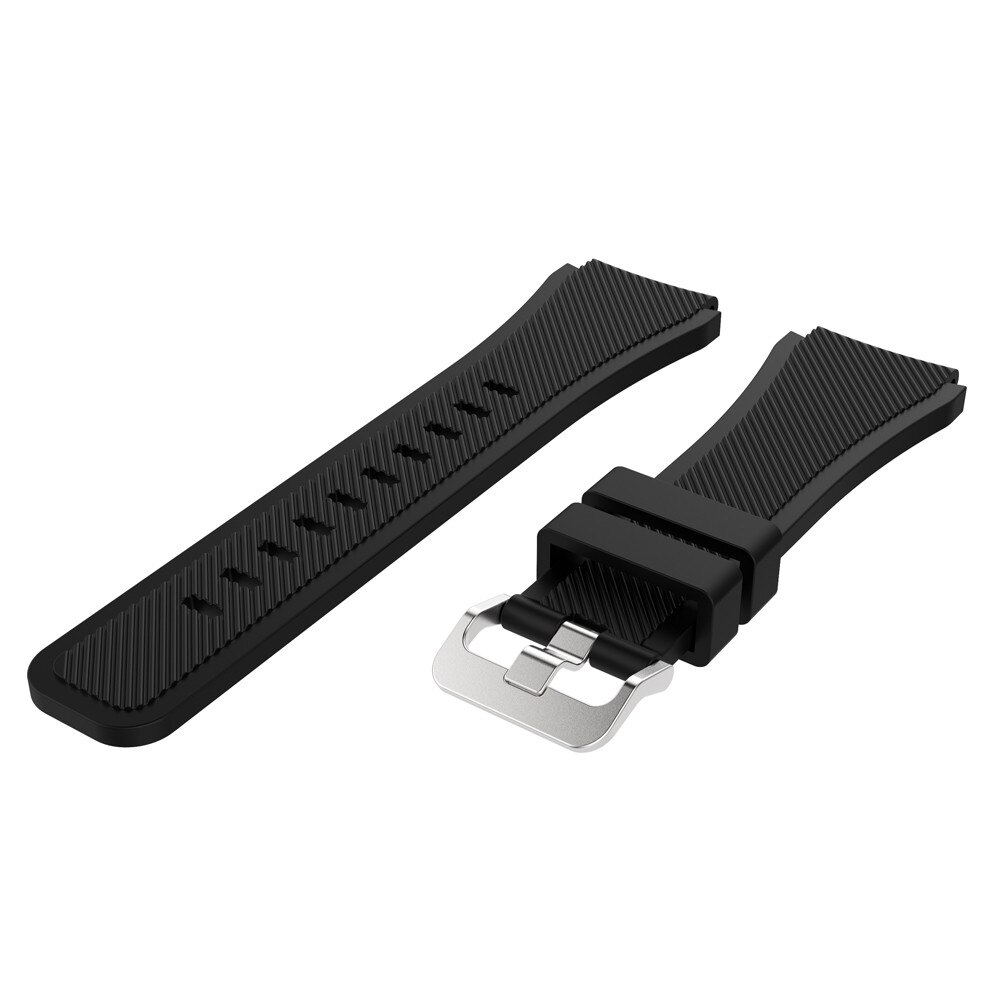 Neue Austauschbare uhr strap für Samsung Galaxy Uhr 3 45mm Sport Silikon band für Galaxy uhr 3 Armband armband: Black