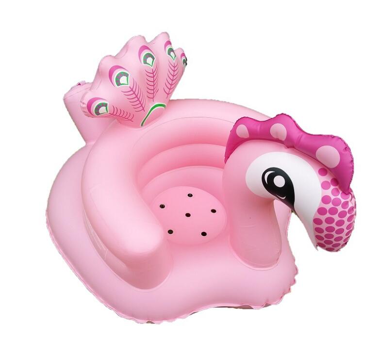 Baby gutt jente oppblåsbar stol støtte sete lære å sitte stol spedbarn spisestue komfort bærbar reise strand badesete: B