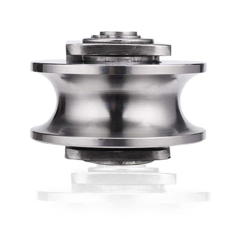 2 Stck Flaschenzug U 304 Edelstahl Rolle Rolle Duplex Lagerbier Stille Abnehmbare schwer Pflicht Rillen Rad beladen