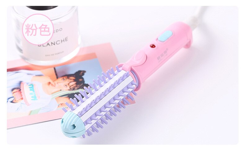 Mini Hair Curler 2-in-1 Ceramic Curler Straight Roll Dual-Use Bangs Buckle Splint: 1 / EU