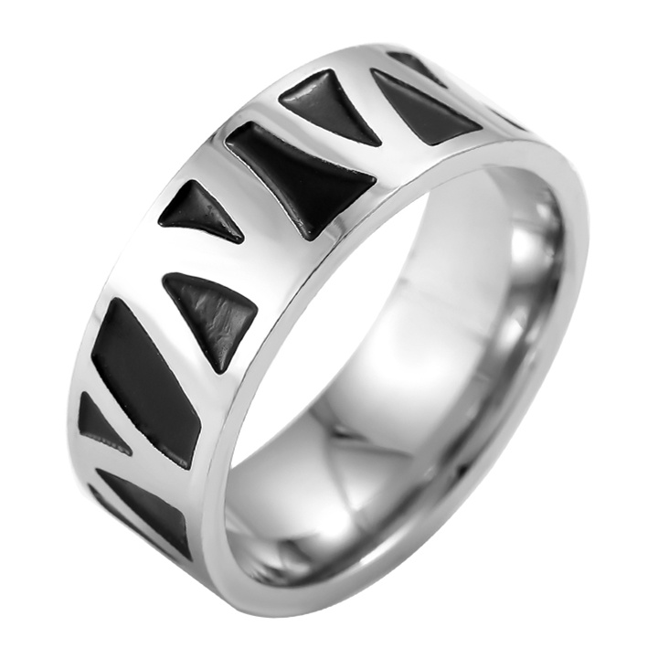 Moredear Mode 8Mm Rvs Ring Voor Mannen: 12