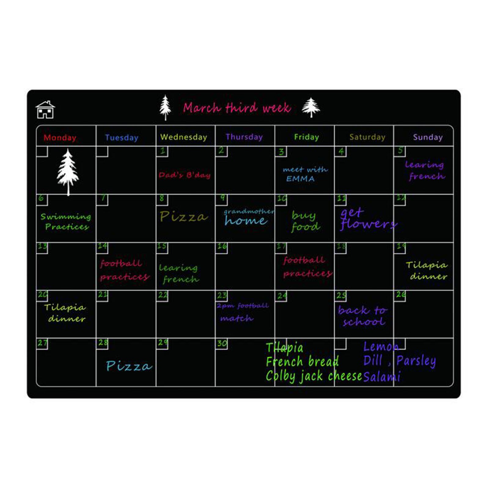 45 # A3 Size Magnetische Maandelijkse Wekelijkse Plan Diy Kalender Vel Droog Kalender Whiteboard Schema Koelkast Sticker Bericht Zwijnen