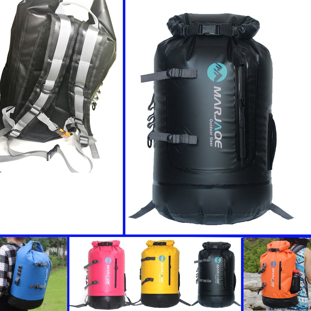 Bolsa seca impermeable de 30l, mochila con engranaje de cierre superior para kayak, pesca, senderismo, Rafting, Camping, navegación a la deriva