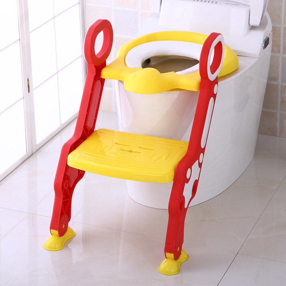 Baby gryde til børn toilet sæde med justerbar stige barn potte stol folde toilet træning sæde trin børn potte sæder: Pj3554a