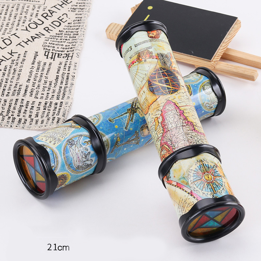 2pcs Classic Kaleidoscope Novelty Games Educational Toys for Kids Children (Random Color): Default Title