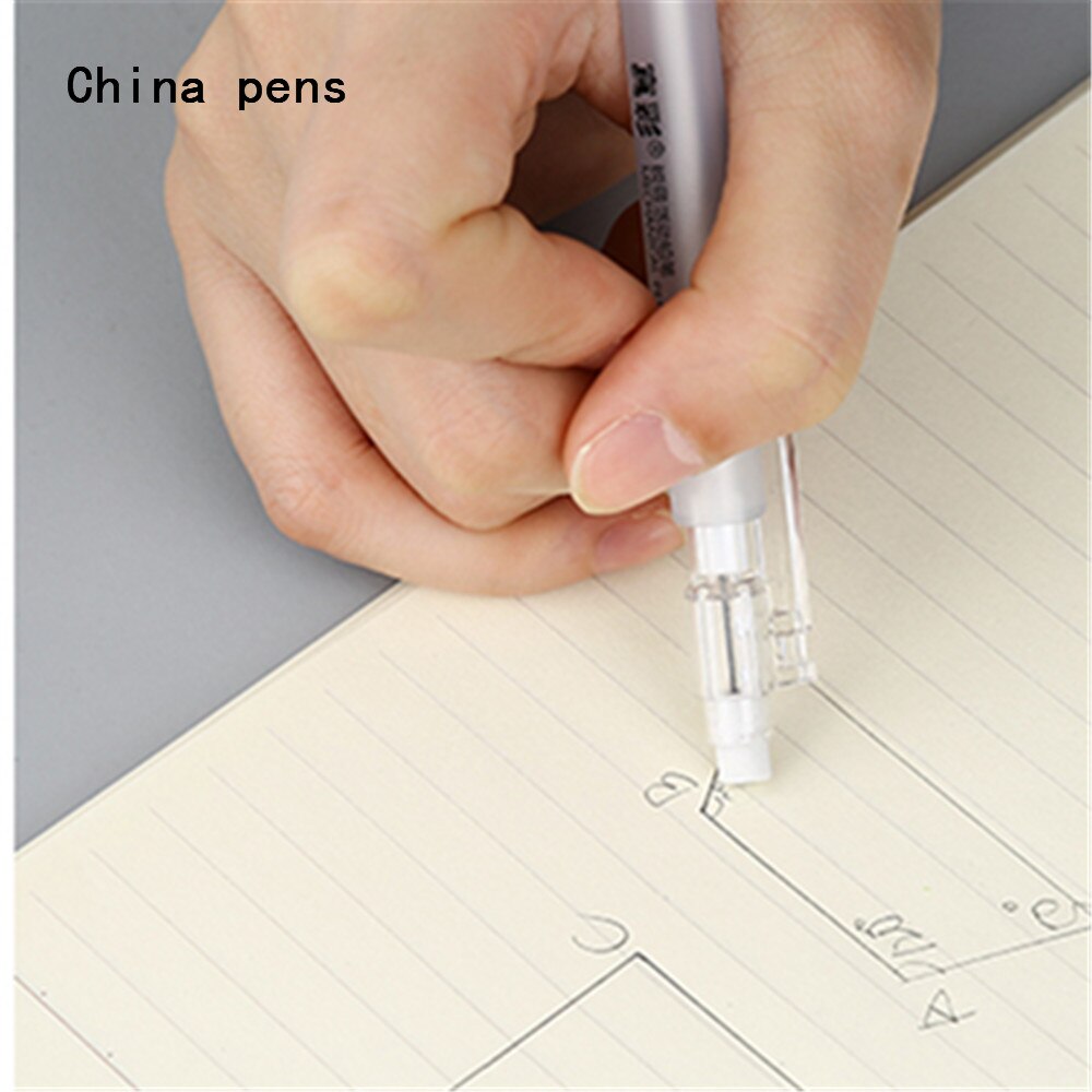 Simple Transparent white 482 Mechanical Pencil office School Smooth writing Sketch drawing pens art Automatic Pencil
