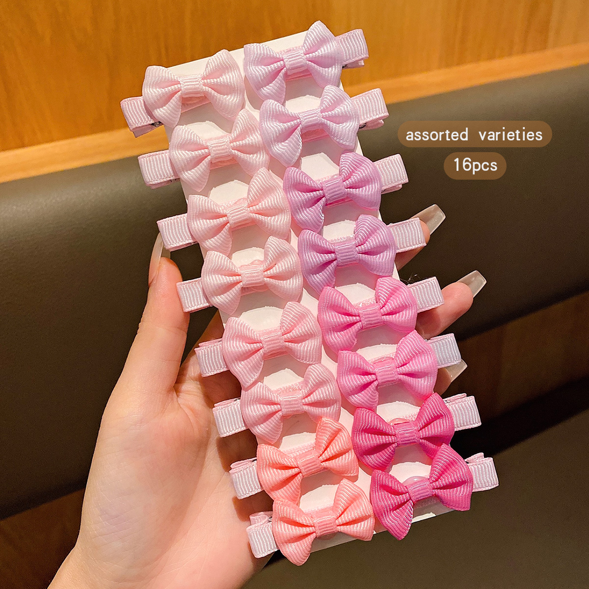 30 pinces à cheveux en tissu à nœud aléatoire coloré adaptées à un usage quotidien comme accessoires pour cheveux: Vin Rouge