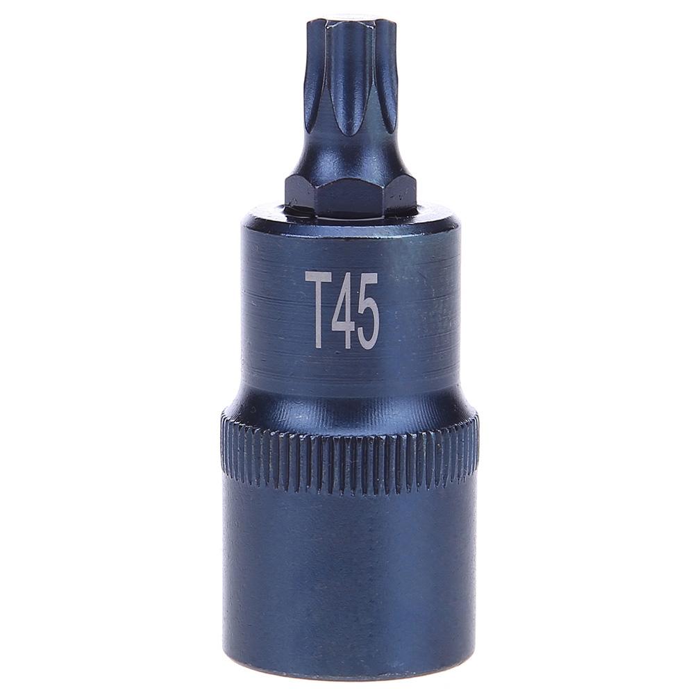 Torx Screwdriver Bit Tool 1/2 Socket Bits Adapter T20 T25 T27 T30 T35 T40 T45 T50 T55 T60 T70 1/2 inch Adapter Hand Tool: T45