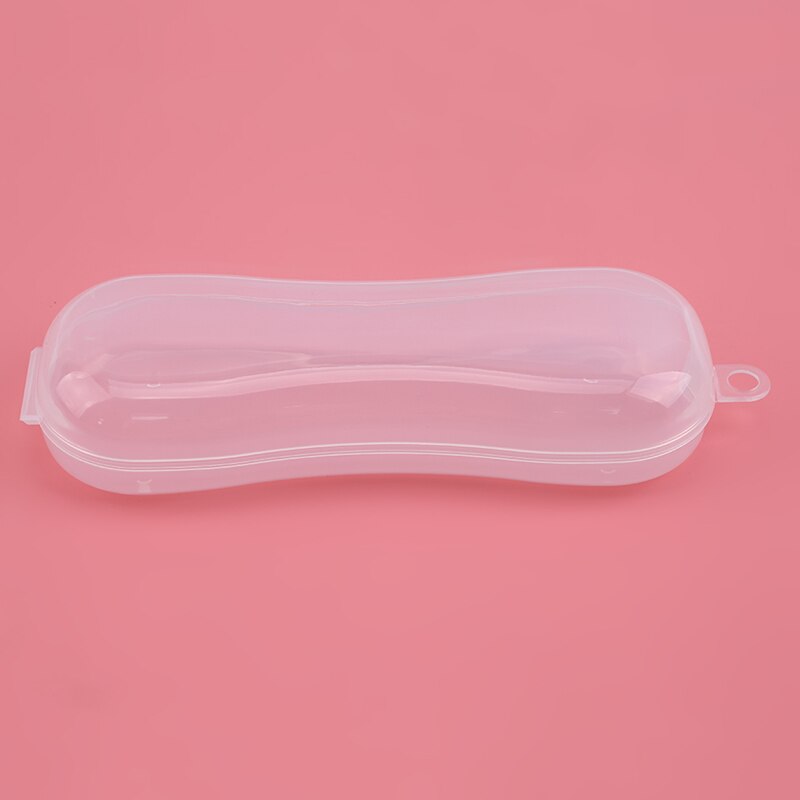 Baby Simple Spoon Storage Box Portable Transparent Plastic Tableware Case Spoon Fork Storage Box Cutlery Organizer Travel