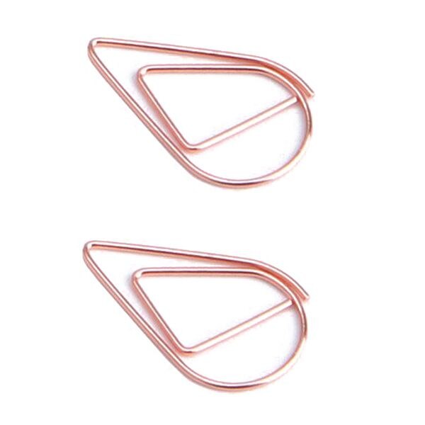 200 Pcs Rose Gold Leuke Paperclips, glad -Vormige Paperclips Voor Kantoor School Student (1 Inch/25 Mm)