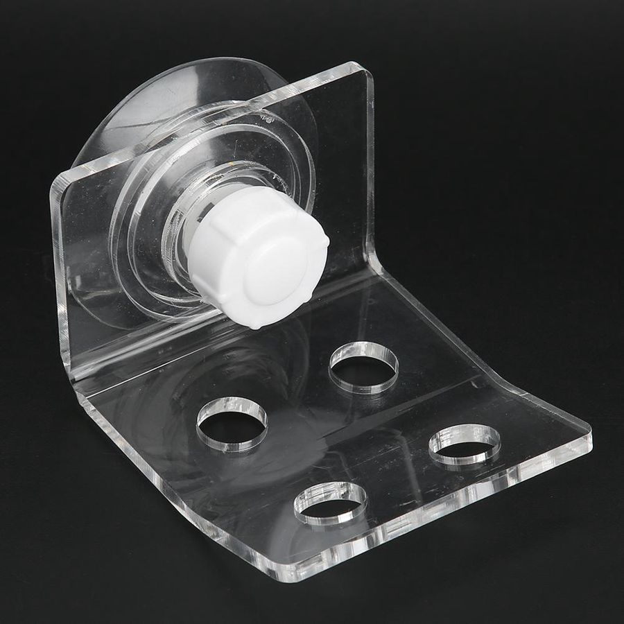 Aquarium Bracket Base 2Pcs Fish Tank Aquarium 4 Holes Front-Loading Bending Coral SPS Button Amputation Bracket Base