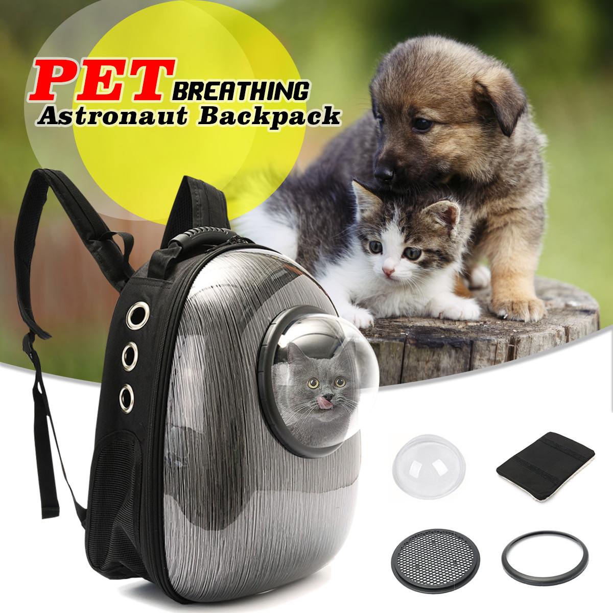 Space Capsule Astronaut Pet Backpack Carrier Breathable Transparent Travel Dog Cat Small Pet Capsule Carrier Backpack Bag