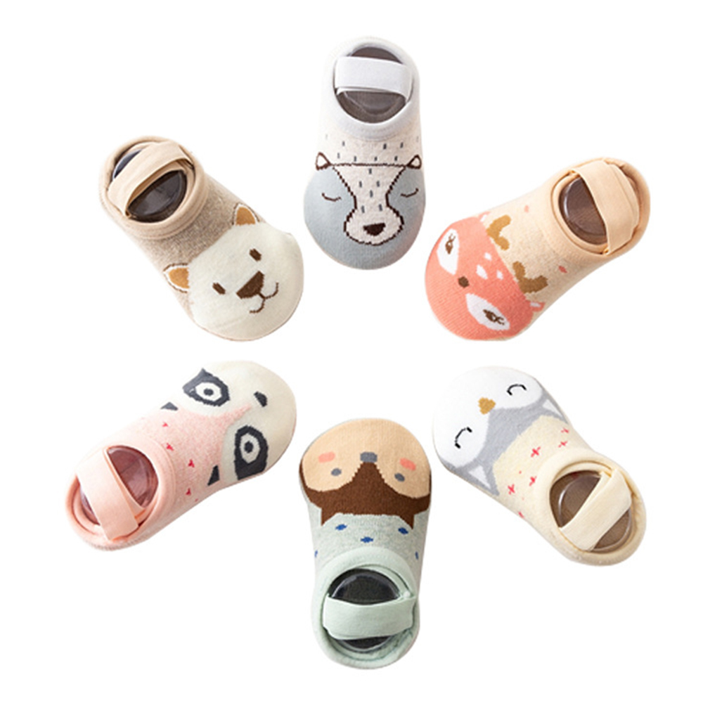 0-3Y Baby Boden Socken Mit Anti Unterhose Gürtel Elastische Nette Karikatur 3D Drucken Ebene Socke Für Mädchen Jungen Säuglinge Neugeborene