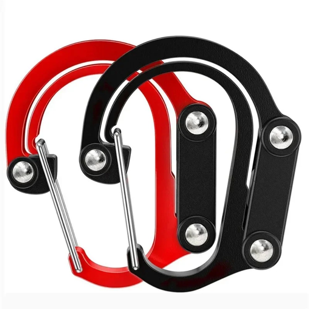 Multifunktionaler hybrid-Getriebe-Clip-Karabiner, um 360 Grad drehbarer Haken, starke Schnalle, Camping, Wandern, Reisen, Rucksack, draussen-Gerät