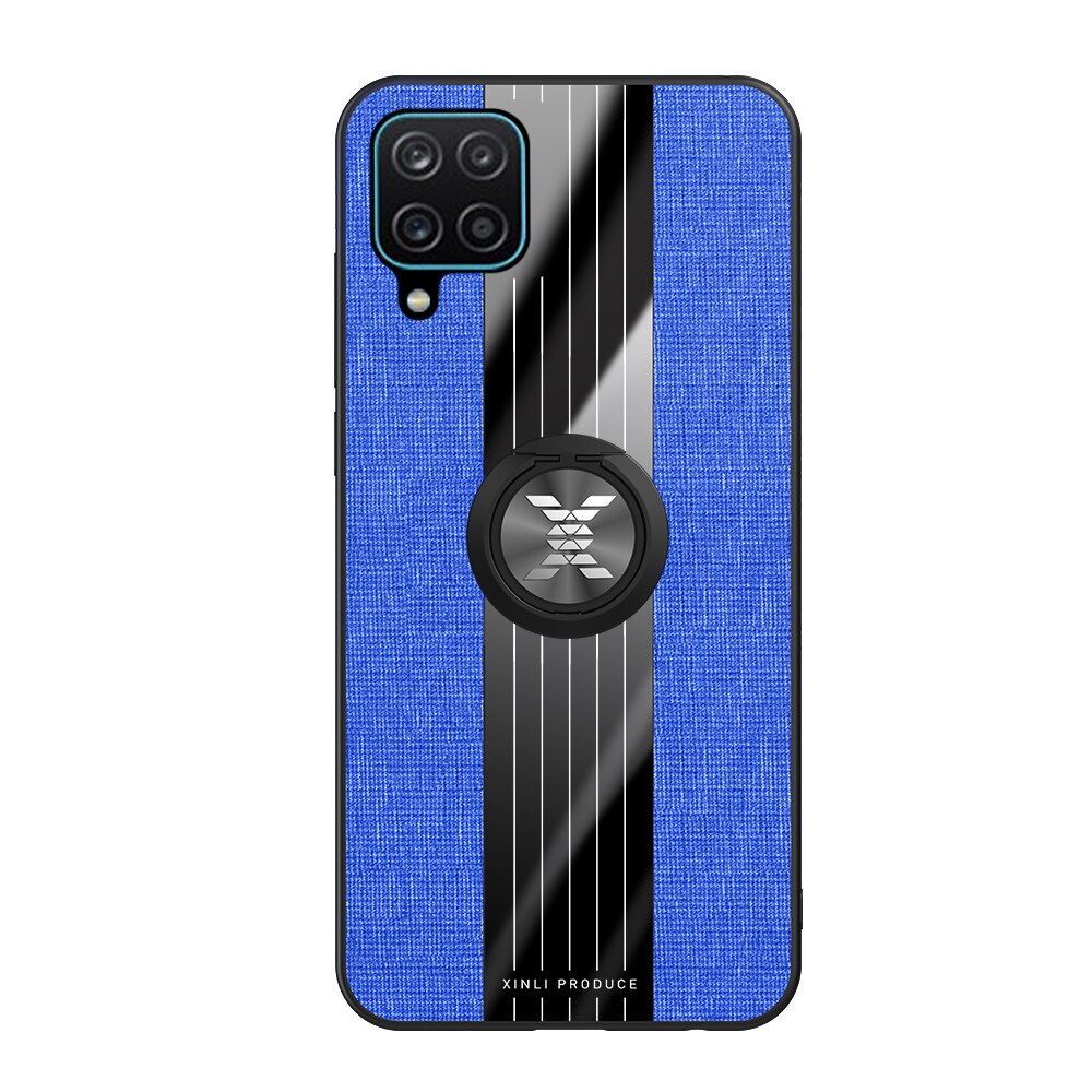 Funda de silicona híbrida + TPU para Samsung Galaxy A12, A12, A125F, A125: Blue