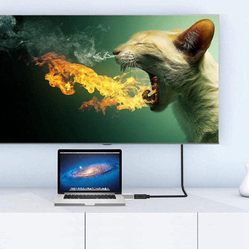 full-mini displayport (tordenbolt 2.0)  til adapter 4k mini dp til omformer til luft, imac, pro, overflate