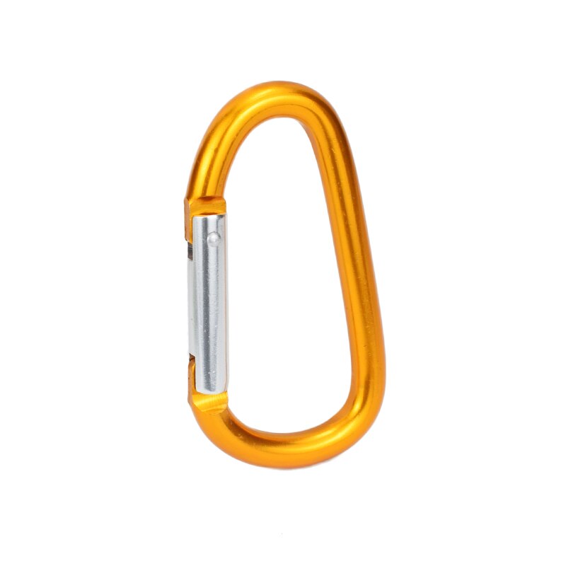 1pc store størrelser 98 x 53mm karabinhager stor d knap svampehåndtag spænde d-ring form aluminiumslegering svamp indkøbskrog tilbehør: 1pc guld