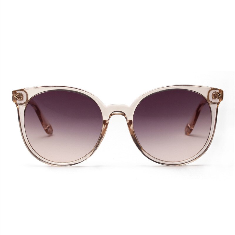 Imwete 90 S Ronde Zonnebril Vrouwen Cat Eye Zonnebril Classic Eyewear Shades Vrouwelijke Vintage Zwarte Koffie Kleur Zonnebril UV400: C1