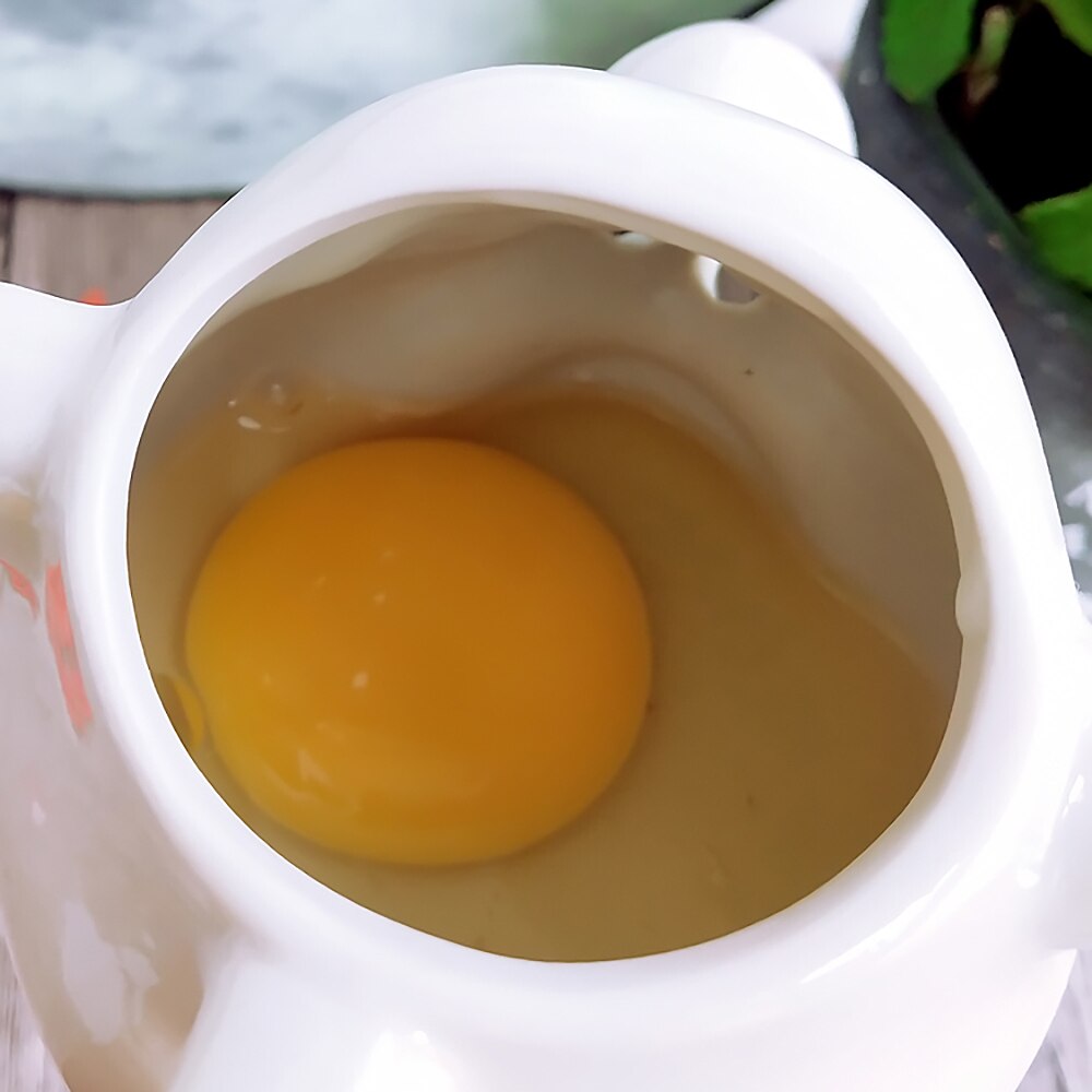 Gospodarstwa domowego ceramiczne kreatywny dziwne straszydło śmieszne jajko biały separator żółtka akcesoria kuchenne separator robić jajek gadżety robić kuchni