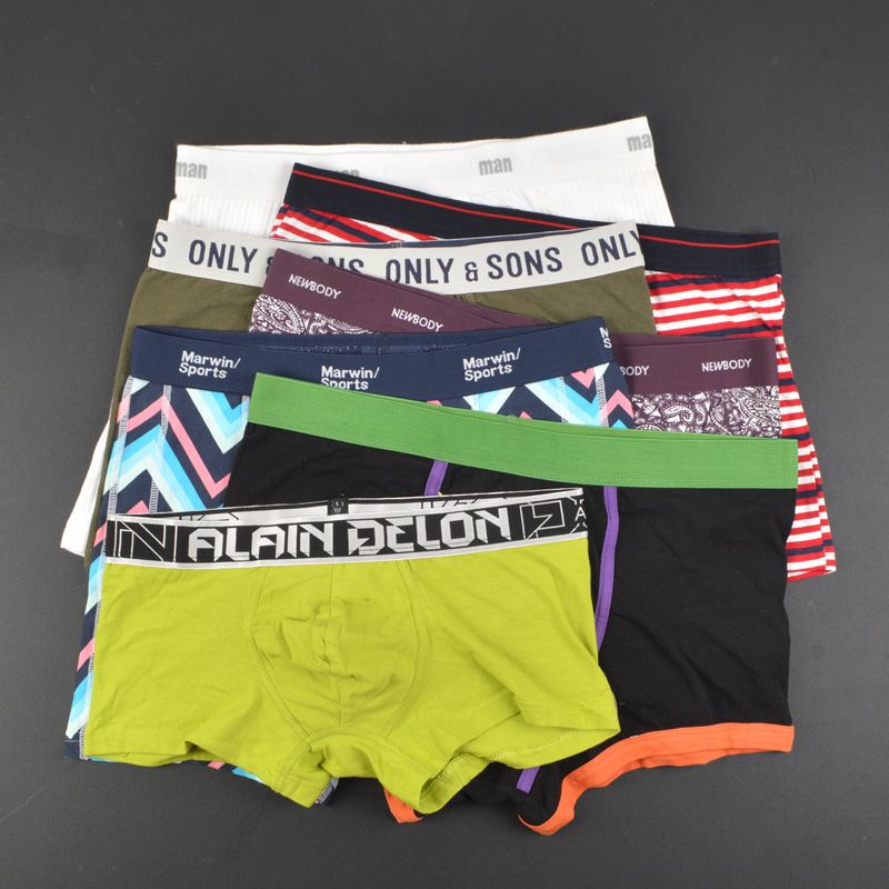 1 st/lot storlek 34cm-36cm tonåringar pojke boxersunderkläder storlek 14t-20t pojke under trosor bomull mjuk bekväma manliga shorts boxare