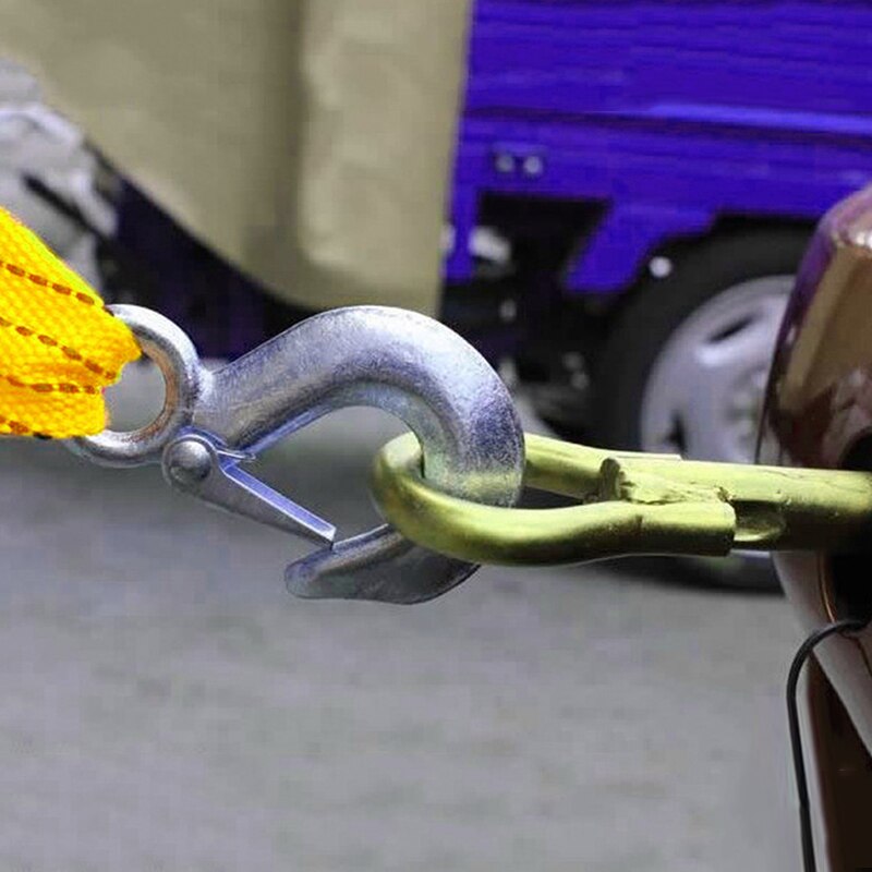 3/4/5m Heavy Duty 3/5/8 tons Ton Car Tow Cable Towing Pull Rope Strap Hooks Van Road Recovery Various Tensioning Belts